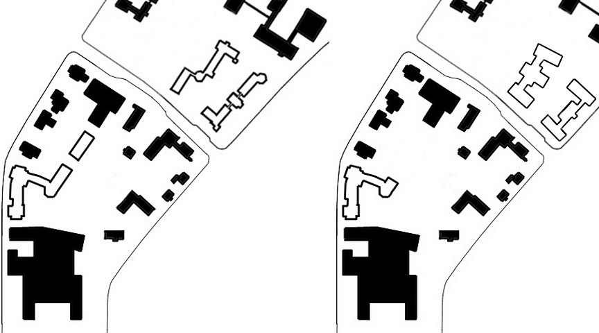 Comparison of dormitory footprints