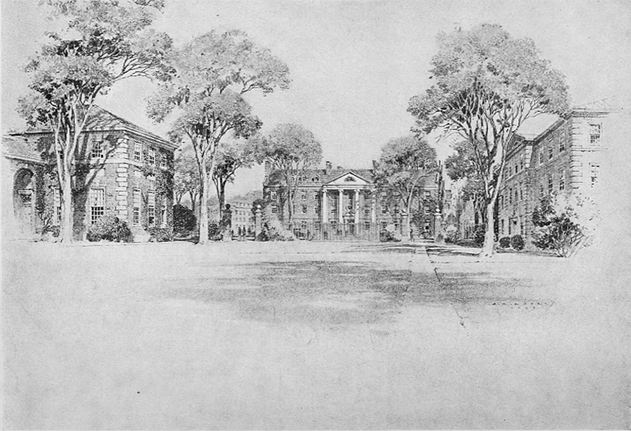 Plate 67 The Library wing and addition to Wheeler Hall