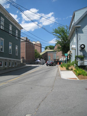 View of Hood from Currier Street