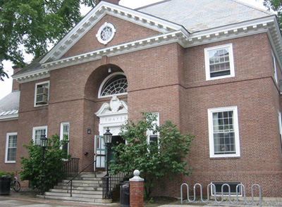 Thayer Dining Hall front facade, photo by Meacham