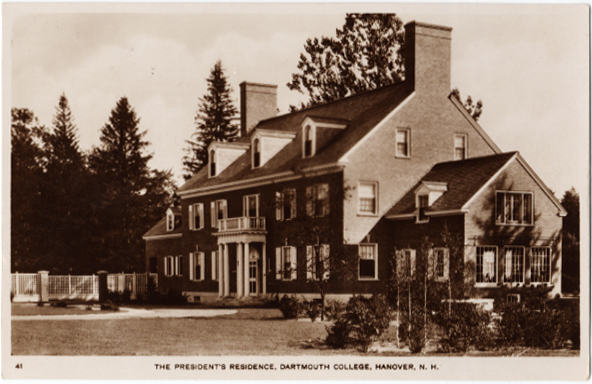 President's House, postcard view